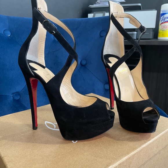 Christian Louboutin Marlenalta 150 Veau Velours - Picture 12 of 14